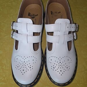 Dr. Martens White Womens Mary Janes